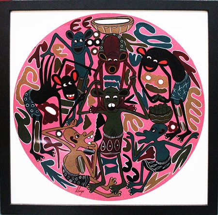 LILANGA, "Wacheza salakasi wakionyesha michezo yao"(Acrobazie che mettono in mostra i loro giochi), 2005