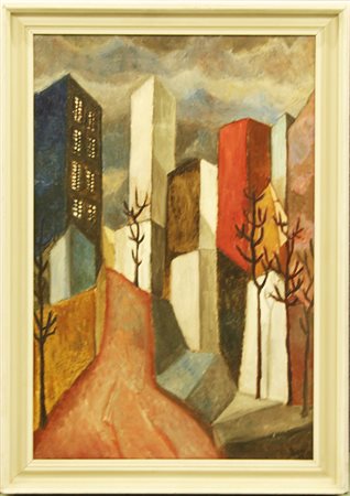 GASTONE BIGGI, "Figurativi-Strada di Periferia", 1957