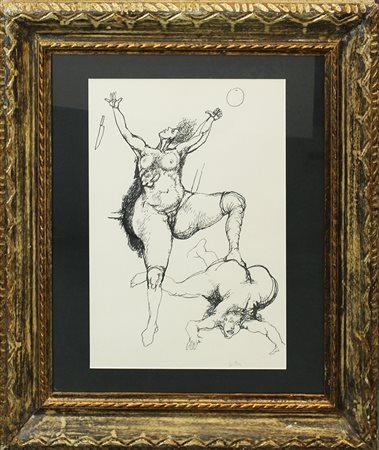 RENATO GUTTUSO, "Scena", 1961