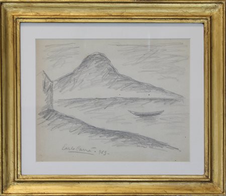 CARLO CARRA', Senza titolo (Montagna), 1963
