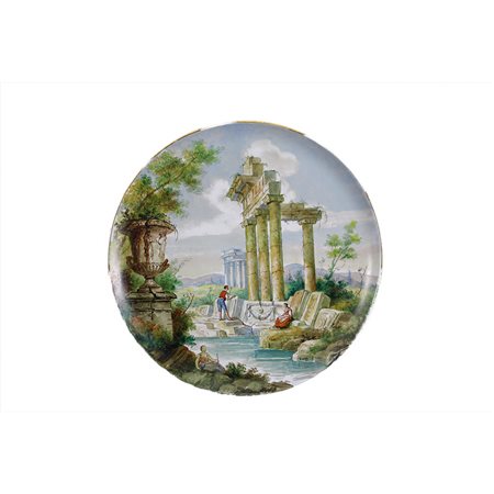 COPPIA DI PIATTI ISTORIATI