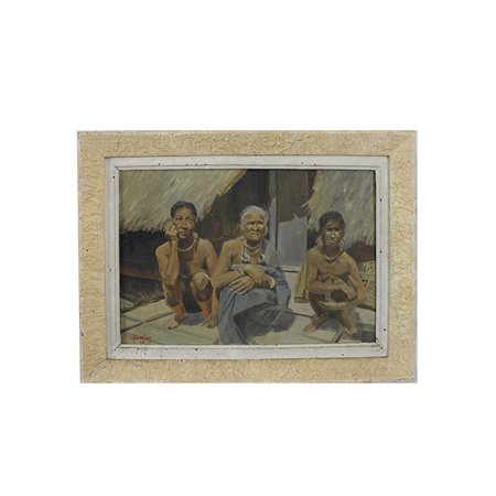 DIPINTO OLIO SU CARTONCINO 