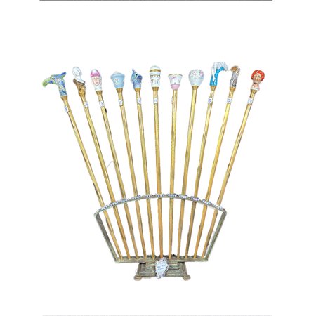IMPORTANTE COLLEZIONE DI 11 BASTONI DA PASSEGGIO 