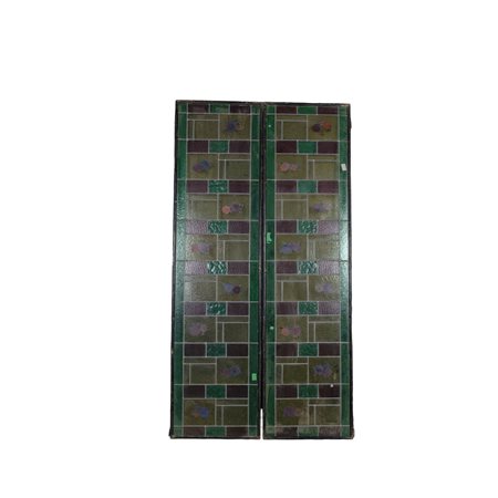 COPPIA VETRATE ORNAMENTALI