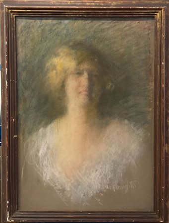 Arnaldo Ferraguti "Ritratto femminile" 
pastelli colorati su carta (cm 70x50)
Fi