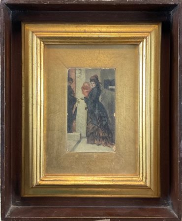 Ignoto toscano del secolo XIX

"Figura femminile" 
olio su tavoletta (cm 13x7,5
