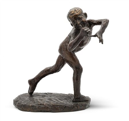 Luigi Panzeri "La burla" 
scultura in bronzo (cm 30x30x21) 
Firmata alla base
(d