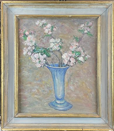 Vincenzo Schiavio "Fiori" 
olio su compensato (cm 45x38)
al retro: firmato e tit