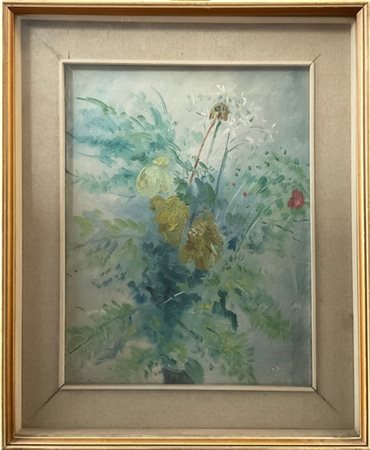 Umberto Lilloni "Fiori" 1947
olio su tela (cm 45x35)
Firmato e datato in basso a