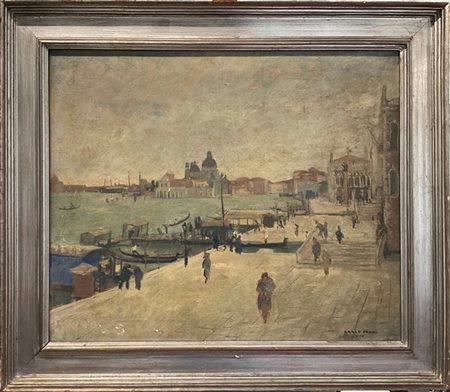 Carlo Prada "Venezia" 1936
olio su tela (cm 68x82)
Firmato e datato in basso a d