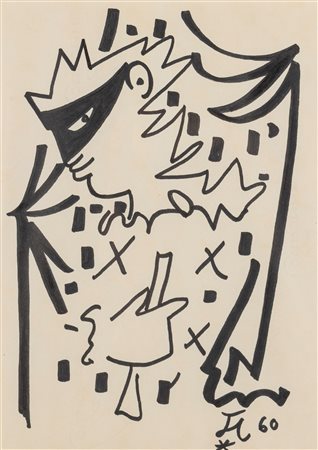 Jean Cocteau (Maisons-Laffitte 1889 - Fontainebleau 1963)  - Carnaval, 1960