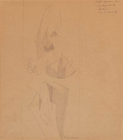 Gino Severini (Cortona 1883 - Parigi 1966)  - Studio di ballerina, 1956 ca.