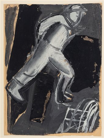 Mario Sironi (Sassari 1885 - Milano 1961)  - Composizione con soldato, 1938 ca.