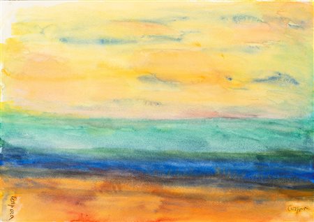 Antonio Corpora (Tunisi 1909 - Roma 2004)  - Laguna a Orbetello, 1995