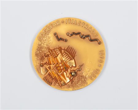 Arnaldo Pomodoro (Morciano di Romagna 1926 - Milano 2025)  - Medaglia per Cogefar-Italstrade, 1979/'88