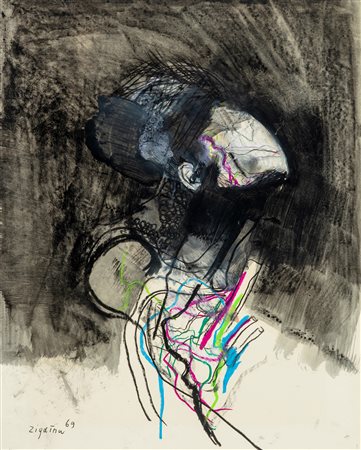 Giuseppe Zigaina (Cervignano del Friuli 1924 - Palmanova 2015)  - Dal colle di Redi Puglia, 1989