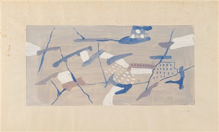 Giulio Turcato (Mantova 1912 - Roma 1995)  - Giardino di Miciurin (Paesaggio archeologico), 1951/'52