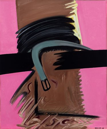 Tino Vaglieri (Trieste 1929 - Milano 2000)  - Casa benda - cintura confine della città, 1969