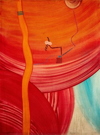 Sergio Dangelo (Milano 1932 - 2022)  - L'exacte solitude, 1963