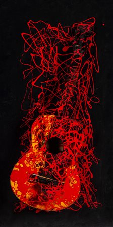 Bernard Aubertin (Fontenay-aux-Roses 1934 - Reutlingen 2015)  - Guitare Brulée, 2010