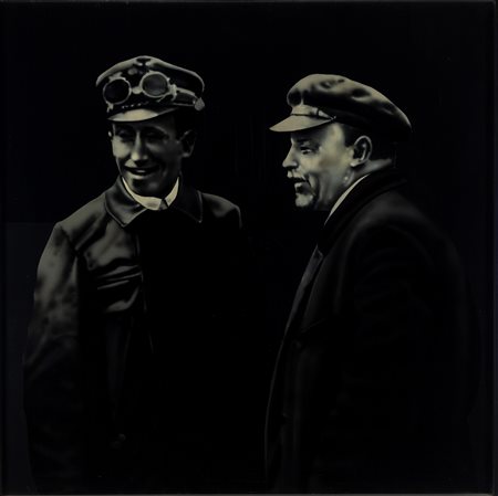 Fernando De Filippi (Lecce 1940)  - Lenin e il suo delegato ungherese, 1971