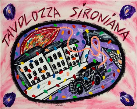 Bruno Donzelli (Napoli 1941)  - Tavolozza sironiana, 90s