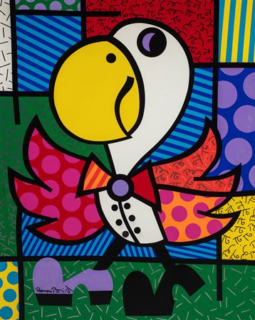 Romero Britto (Recife 1963)  - The parrot, 1993