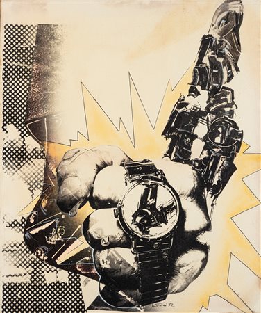 Gianni Bertini (Pisa 1922 - Caen 2010)  - All'ora esatta, 1972