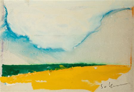 Mario Schifano (Homs 1934 - Roma 1998)  - Paesaggio anemico, 1973