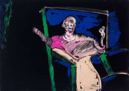 Tano Festa (Roma 1938 - 1988)  - Il cardinale, 1984