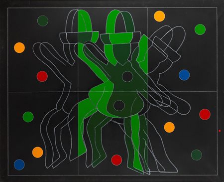 Franco Angeli (Roma 1935 - 1988)  - Sirimiri