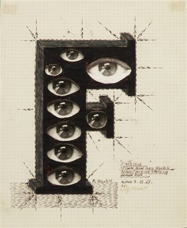 Guy Harloff (Parigi 1933 - 1991)  - F Majuscule..., 1967