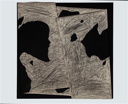 Cesare Berlingeri (Cittanova 1948)  - Grande dipinto piegato, 2004