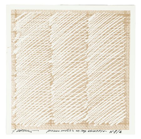 Gianfranco Zappettini (Genova 1939)  - Processo analitico nei tempi A-B-C-D-E-F-G N.8