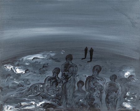 Mafonso (Frattaminore (NA) 1948 - Caserta 2019)  - Vanno tutti verso il nulla