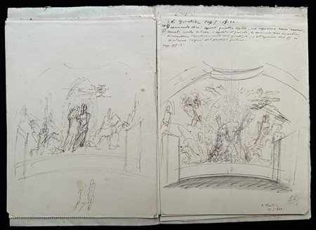 Ferruccio Ferrazzi (1891 - 1978)
Manoscritto illustrato con la "Genesi del Mosaico della Cripta di Acqui" e altri disegni e stampe