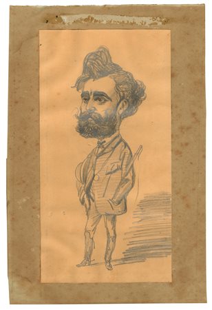 Francia (II metà del XIX secolo)
Caricatura maschile (Friedrich Nietzsche ?), 1870 ca.