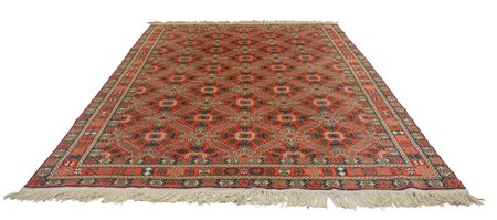 Dagestan (III quarto del XX secolo)
Tappeto Khalag a disegno Seikhur Gollu Chi-Chi