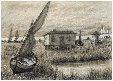 ANTONIO DARLIANO Viareggio 1899 – 1992 Senza titolo Pastelli su cartoncino...