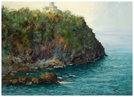 GIO BATTA LEPORI Livorno 1911 – 2002 Senza titolo Olio su faesite 49,5 x...