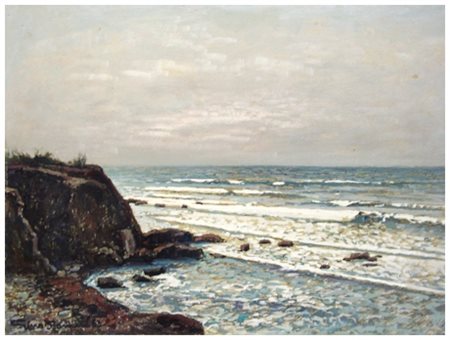 GINO ROMITI Livorno 1881 – 1967 Senza titolo 1963 Olio su faesite 30 x 40....