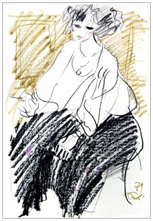 BRUNO PAOLI Firenze 1915 – 2005 Senza titolo 1979 Pastelli su cartoncino 50 x...