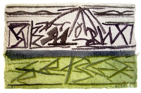 RICCARDO LICATA Torino 1929 - Venezia 2014 Senza titolo 1991 Acquerello su...