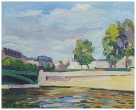 ALFREDO BELTRAME Lipsia 1901 - Milano 1996 Senza titolo 1967 Olio su tela...