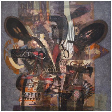 ROLANDO SFORZI Prato 1939 Le modelle 2001 Olio, t.m. e collage su tela 100 x...