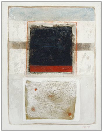 GIORGIO GIUSEPPINI Massa 1941 Senza titolo 1995 Pittura e collage su intonaco...