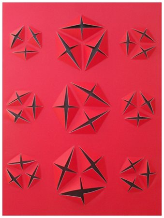 GIANLUCA PIACCIONE Taranto 1971 Open Red Acrilico su doppia tela tesa su...