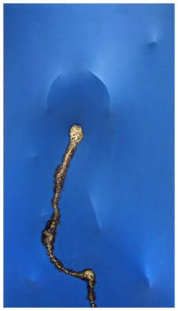 DINO CASTELVECCHI Molazzana 1935 Senza titolo Pittura e t.m. su tela...