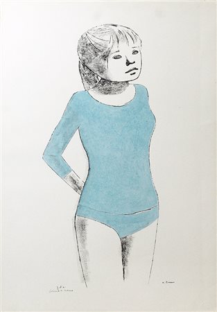 XAVIER BUENO, "Danzatrice", anni '80