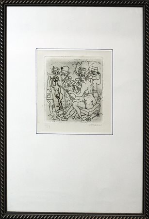 MINO MACCARI, "Pittrice", anni '80